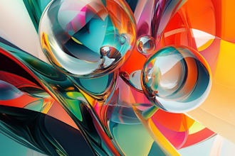 do create abstract geometric digital art