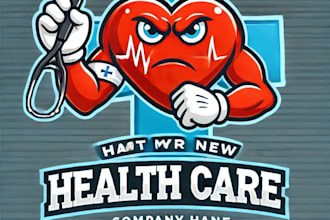 do wonderful health care mascot logo design with unlimited review