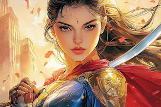 draw stunning custom manga comic cover art