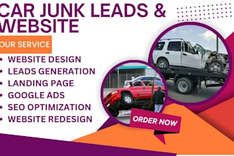 build a professional car junk website to boost your business