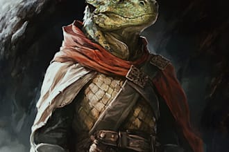 make dnd character art and d and d character art