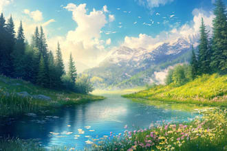 desing a environment concept art landscape design