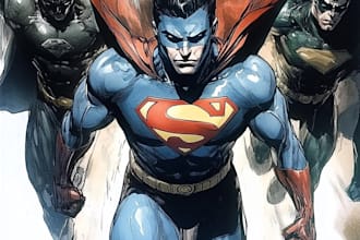 draw superhero comic, comic art, comic cover art