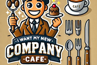 design wonderful cafe logo with unlimited revision