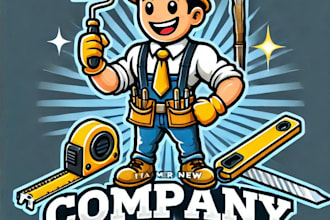 design awesome construction and mascot logo design within 1 day