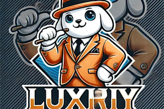 design creative luxury entertainment mascot logo in very short time