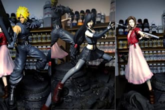 3d resin printing and painting for your anime rpg action stl model diorama