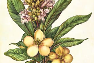 paint watercolour botanical illustrations
