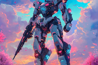 create a mecha robot art of your choice