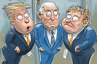 draw political and editorial cartoons