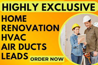 home inspection leads hvac repair leads air duct leads home renovation website
