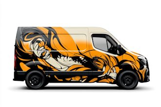 do professional van wrap design, vehicle wrap, car wrap