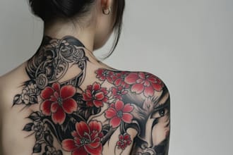 desing a custom tattoo sleeve art for you