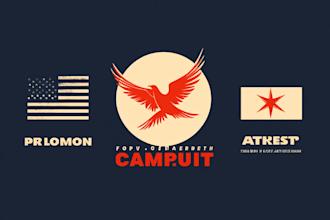 do modern and update political campaign logo