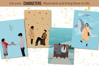 illustrate book covers and character arts for your ebooks, wattpad and paperback