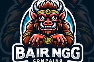 do wonderful barong mascot logo design with express delivery