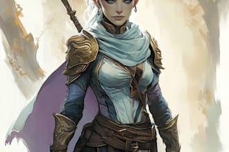 do a dnd art and d and d character for you