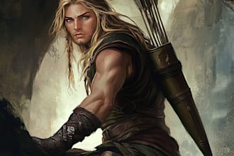 paint fantasy digital art illustration and characters
