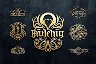 create logo or lettering custom for brand tattoo and etc