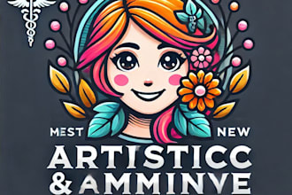 create a artistic and feminine medical outstanding mascot logo design