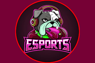 modern and minimalist bull dog logo design services
