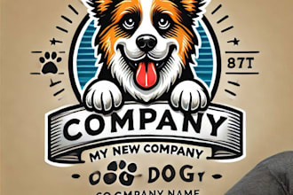 do make dog hand drawing mascot logo design with 1day delivery