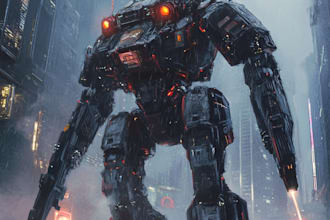 do a robots and concept art of futuristic mecha