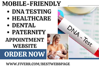 design dna testing website drug testing paternity medical healthcare website