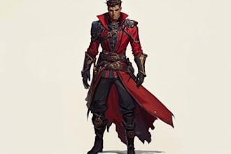 design an your d and d character and oc