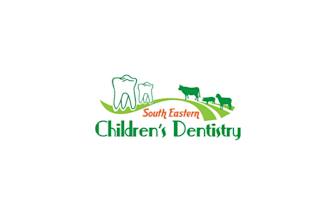 do modern glass crafting children dentist logo design with copyrights