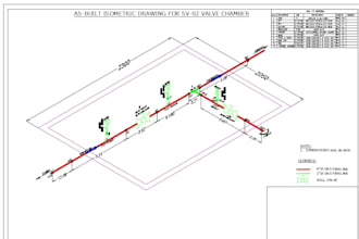 2d piping layout and isometric drawings in autocad with bom professional service