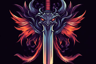 do mythical beasts, monsters, fantasy logo or illustrations