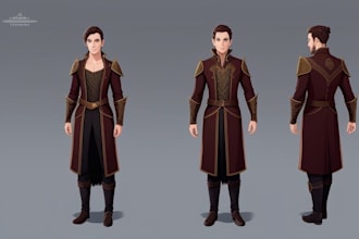 do your fantasy,scifi ,rpg character full body or portrait