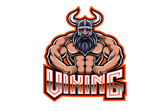 design high quality viking mascot logo with express delivery