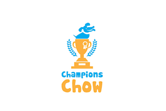 design exotic dog champions logo or icon for you