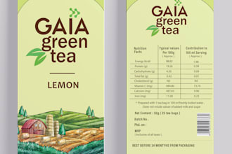 design tea packaging, tea label and tea box designs