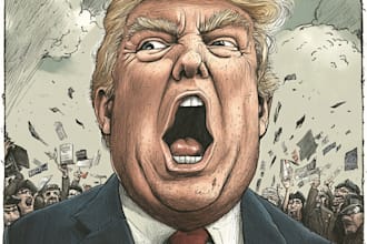 draw political cartoon and cartoon caricature for you