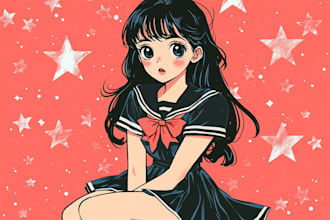 making anime, mecha, pop art ,fan art and original character