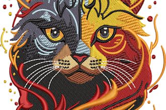 do embroidery digitizing, logo, digitize image for embroidery in dst, pes,emb