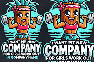 do make awesome  tiki ber mascot logo design with 1 day delivery