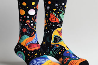 design unique socks design for your brand