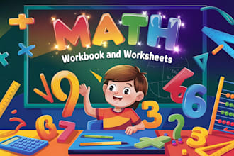 design custom math worksheets and workbooks with covers