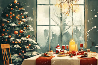 make amazing christmas card designs for you