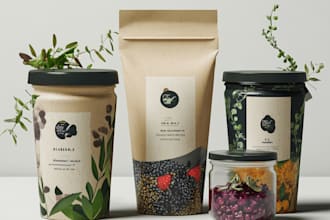 make elegant cosmetic product packaging design label