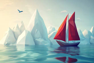 draw geometric low poly illustration from your photo