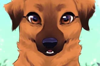 dopet portrait into cartoon