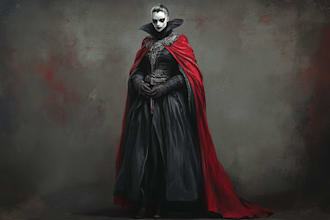 create a unique fantasy horror vampire character art