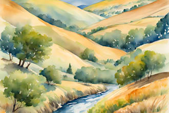 draw handmade watercolor illustratio