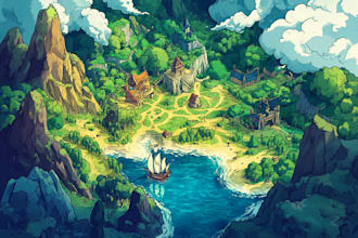 create your fantasy map for rpg, novels and games