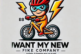 do make bike race mascot logo design with unlimited review